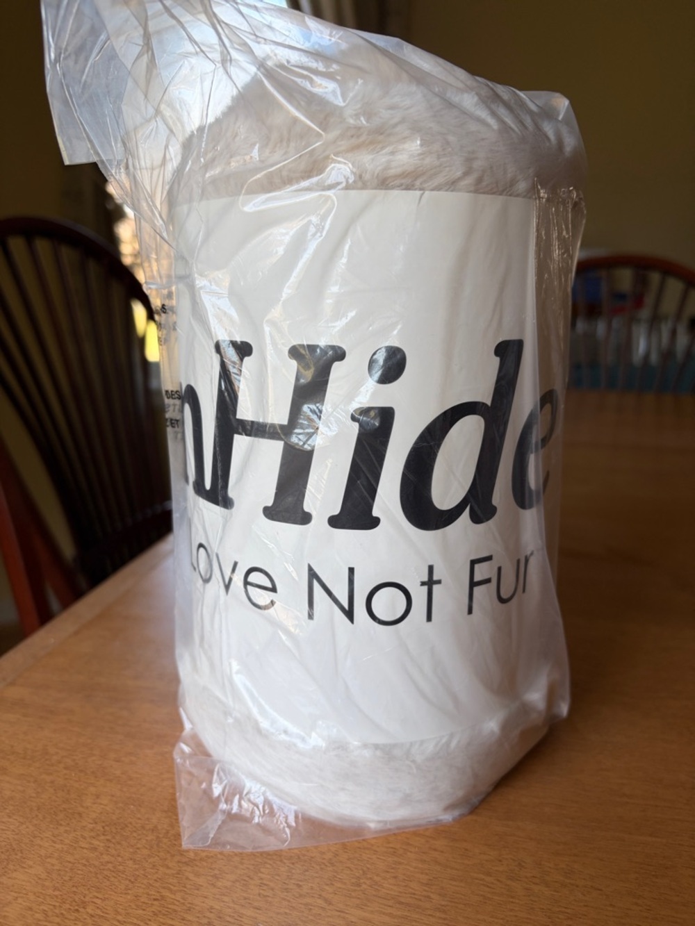 UnHide For Love Not Fur Faux Fur Blanket